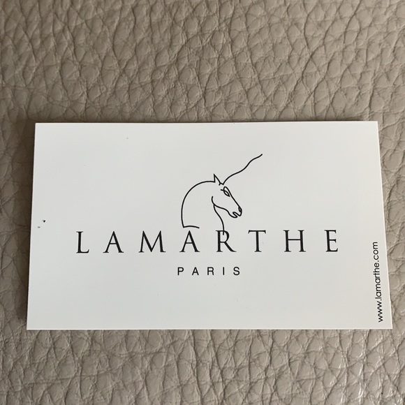 LAMARTHE Paris Black Portofino Tracolla leather Tote Bag Purse lucite handle - Picture 14 of 16